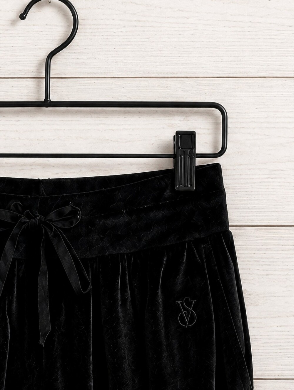 Victorias Secret Pure Black Velour Jogger Sz Small